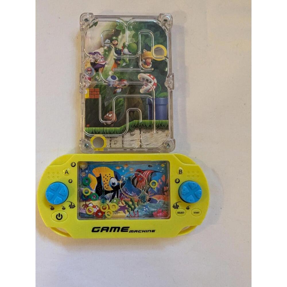 Super Mario Happy Meal Dual World Maze And Water Game Puzzle Luigi N64